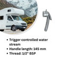 Chrome Trigger Shower Head On/Off Control & Constant Water Flow