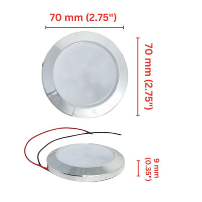 LED 12V 24V Spot Lights Chrome Surface Mounted Downlights Dimmable IP66