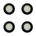 4 x LED 12V 24V Spot Lights Black Surface Mounted Downlights