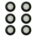 6 x LED 12V 24V Spot Lights Black Surface Mounted Downlights