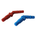 Comet Water Tap Barbed Hose Tail Connector Red & Blue 10 mm Fittings