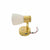 LED Reading Light 12V 24V Gold Brass Spotlight Touch Switch Dimmer USB Boat Lamp