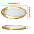 LED Ceiling Light 12V 24V Dimmable 6W Touch Switch Gold Panel Lamp