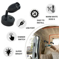 LED Reading Light 12V 24V Touch Switch USB Black