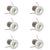 6 x LED 12V Mini Spot Lights 0.5W IP65 Warm White