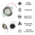 12V LED Spot Light Tilting Lens 3W Dimmable 6000k Directional Recessed Downlight