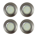 4 x LED Spot Light 12V Tilting Lens 3W Dimmable 6000k Directional Recessed Downlight