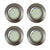 4 x LED Spot Light 12V Tilting Lens 3W Dimmable 6000k Directional Recessed Downlight