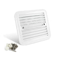 12V Extractor Air Vent Side Ventilation Fan White 205 x 185mm