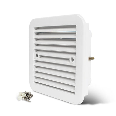 12V Extractor Air Vent Side Ventilation Fan White 205 x 185mm