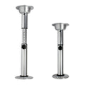 Adjustable Pedestal Table Leg Kit 550 - 710mm Chrome