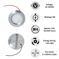 LED 12V 24V Spot Lights Dimmable 6000k Pack of 4 Recessed Downlights