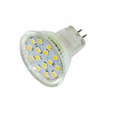 MR11 Led Bulb GU4 12V 24V Bright 15SMD Warm White Light 3W 10-30VDC Spotlight